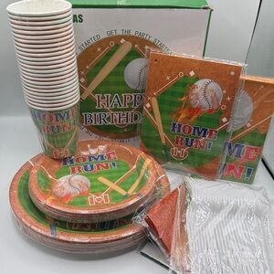 ⚾️ Baseball Season ⚾️ Happy Birthday Baseball Party Set - Green